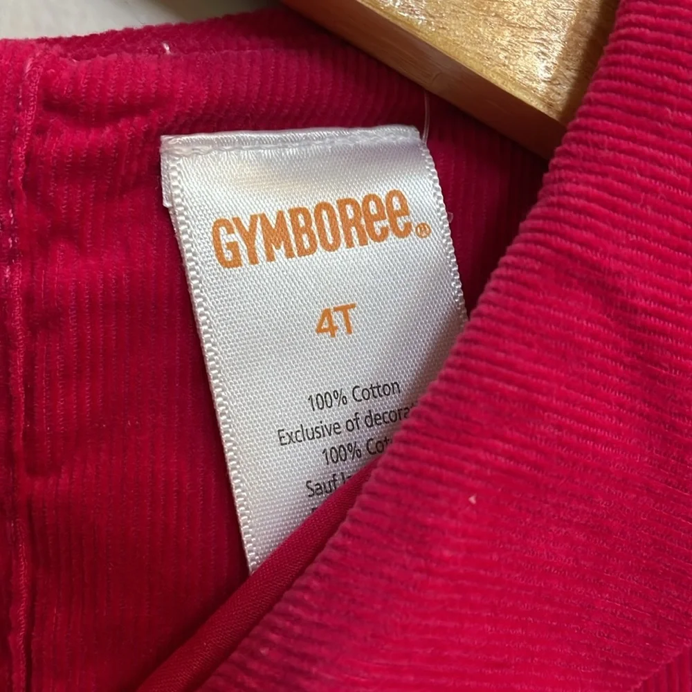 Gymboree pink corduroy dress size 4T